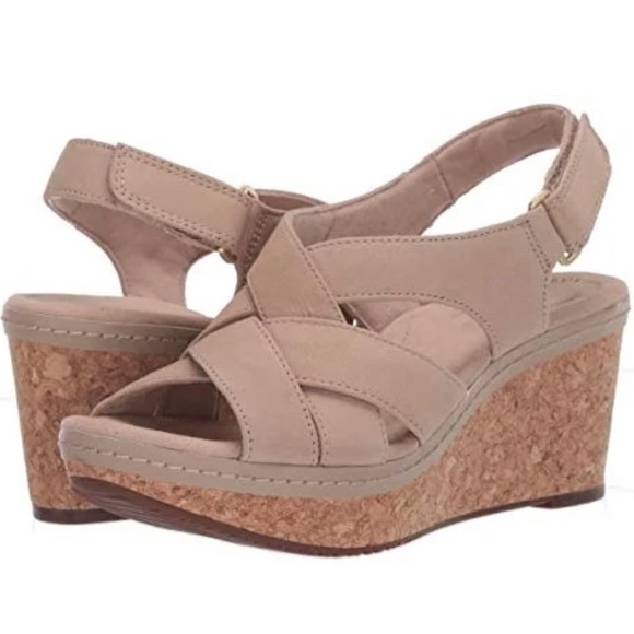 Clarks Annabel Pearl Wedges - Picture 2 of 12